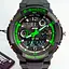 Наручний годинник чоловічий Skmei S-Shock Green 0931 Чорний (077) - мініатюра 9