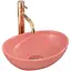 Умивальник Rea Sofia Mini pink накладний рожевий REA-U6335, Цветной - мініатюра 1