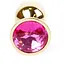 Анальна пробка Boss Of Toys Boss Series - Jewellery Gold Plug Pink S, BS6400017, Золотий / Яскраво-рожевий - мініатюра 2
