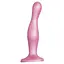 Насадка для страпону Strap-On-Me Dildo Plug Curvy Rose Dragee Metallic M - мініатюра 1