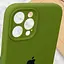 Чехол Silicone Case Full Camera Protective AA для Apple iPhone 12 Pro Max 6.7 Зеленый/Dark Olive - миниатюра 5