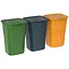 Набір баків сортувальних Eco Plastmeccanica  50 л  3 шт. (00-00020033) - мініатюра 1
