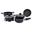 Набор кухонной посуды алюминиевый 8 шт. Gimex Cookware Set induction 8 предметов Bule (6977228) - миниатюра 1