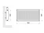 Радіатор сталевий Thermo Alliance IMAS 11 тип 500x900 мм бічне підключення (TAI11500900K) - мініатюра 2