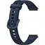 Ремінець DK для Huawei Band 7 Silicone Sport Band Classic (Dark Blue) - мініатюра 1