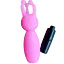 Вибратор с дополнительными усиками и улыбкой Фуксия K0128-3 - миниатюра 1