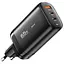 Зарядний адаптер блок живлення Essager 65 W 3 порти 1usb + 2usb-c чорний - мініатюра 1