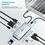 USB-хаб Choetech USB-C хаб 9-в-1 M15 HDMI 4K@30Hz, VGA, 3 USB 3.0, RJ45, USB-C PD, SD-card, TF-card (43-00153) - миниатюра 4