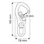 Карабін Camp Swivel Alu Hook 3Lock Silver (1060-2149) - мініатюра 2