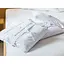 Комплект постільної білизни Ecotton Premium євро перкаль вишивка з зеленим кантом (25139) - мініатюра 8