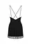 Еротичний комплект Obsessive Bella Rou chemise thong M/L чорний - мініатюра 6