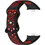 Ремінець DK CDK Silicone Sport Band Nike для Xiaomi Redmi Watch 4 (017600) (black / red) - мініатюра 1