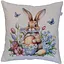 Наволочка Прованс Соцветия Зайчонок с бабочками гобеленовая 45х45 см (44288) - миниатюра 1