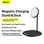Зарядний пристрій Qi BASEUS Swan 2-in-1 Wireless Magnetic Charging Bracket 20W Max total (WXSW-C01) чорна - мініатюра 5
