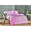 Комплект постільної білизни TAC Євро Рожевий 000164792 - мініатюра 1