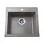 Гранитная мойка Globus Lux Aosta мокко 490x455мм, Серый - миниатюра 1