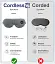 Бездротова маска для очей Cordless Heated Eye Mask AM-HE720 з підігрівом для теплотерапії - мініатюра 3