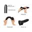 Фалоімітатор Strap-On-Me Sliding Skin Realistic Dildo M 18.5 см чорний - мініатюра 4
