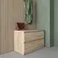 Комод Vays R-19 Дуб Сонома, 2 шухляди без ручок, ЛДСП, 80×40×53 см - для передпокою, спальні, вітальні - мініатюра 1
