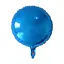 Куля повітряна фольгована (55 см) Кругла синя - мініатюра 1