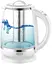 Стеклянный чайник Camry CR 1290, 2.0 л, с регулировкой температуры, LED-подсветкой, белый, электрический, 2200 - миниатюра 1
