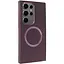 TPU чехол Epik Bonbon Metal Style with MagSafe для Samsung Galaxy S24 Ultra Бордовый / Plum - миниатюра 2