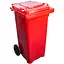 Бак Алеана на колесах 120 л червоний (00-00020592) - мініатюра 1