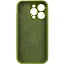 Чохол Epik Silicone Case Full Camera Protective (AA) для Apple iPhone 13 Pro (6.1) Зелений/Dark Olive - мініатюра 4