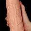 Реалістичний вібратор Lovetoy 28 см тілесний - мініатюра 6