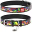 Ошейник для собак Waudog Design кожаный с QR паспортом, рисунок Витраж, M, Ш 20 мм, Дл 30-39 см (4823089312927) - миниатюра 1