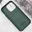 Шкіряний чохол Leather Case (AAA) with MagSafe and Animation для Apple iPhone 15 Pro Max (6.7) Green - мініатюра 3