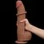 Фаллоимитатор LoveToy Sliding-Skin Dual Layer Dong King Sized 31 см коричневый - миниатюра 11