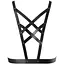 Портупея из экокожи Bijoux Indiscrets Maze – Cross Cleavage Harness Black - миниатюра 1