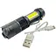 Фонарь ручной аккумуляторный тактический X-Balog 95мм x 1LED x 1COB x Li-Ion - миниатюра 1