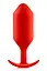 Анальна пробка B-Vibe Snug Plug 6, 16 см (червоний) - мініатюра 1