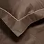 Простыня на резинке с наволочками Lotus Home Dakota Modern сатин Рremium 180х200 см шоколадная (svt-2000022346474) - миниатюра 2