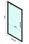 Душова кабіна Rea Rapid Swing 100x90 black REA-K6423 + REA-K6409, Чорний матовий, Універсальна, прозорий - мініатюра 6
