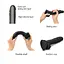 Реалистичный фаллоимитатор Strap-On-Me Sliding Skin Realistic Dildo Black - XL - миниатюра 3