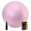 Мяч для фитнеса (фитбол) Cornix 55 см массажный Anti-Burst Light Pink XR-0473 - миниатюра 1