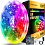 Світлодіодна стрічка FUPT, RGB LED, з пультом, з керуванням через додаток, водостійка, синхронізація з музикою, 20м - мініатюра 1