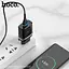 Адаптер сетевой HOCO Smart FCP/AFC C12Q 1USB 18 W black - миниатюра 4