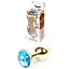Анальна пробка Boss Of Toys Boss Series - Jewellery Gold Plug Light Blue S, BS6400022, Золотий / Голубой - мініатюра 1