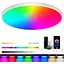 Светодиодный потолочный светильник с дымингом, 24 Вт 2400 LM Smart RGB светодиодный потолочный светильник, IP44 лампа - миниатюра 1