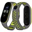 Ремінець MiJobs для фітнес-браслета Xiaomi Mi Band 5, 6, 7 Nike Dessgn темно сірий з лаймом - мініатюра 1