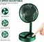 Аккумуляторный настольный вентилятор Telescopic Folding Fan Портативный складная мини USB ветродуйка Зеленый - миниатюра 8