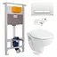 Комплект инсталляция 3 в 1 Imprese I8109 + унитаз Volle MARO 13-52-321 с сидением полипропилен, Белый - миниатюра 1