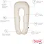 Подушка Sonex Basic Flex для беременных и отдыха П-образная антиаллергенная 135x68x25 бежевая (SO102579) - миниатюра 4