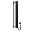 Электрический полотенцесушитель Navin Levante 210x1200 Sensor правая, черный муар 10-012033-4860, Черный матовый, Правое, Электронный - миниатюра 1