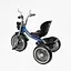 Трехколесный велосипед Best Trike BS-68096 с музыкальной фарой и корзиной синий - миниатюра 3