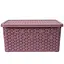 Уцінка. Кошик Diomedea з кришкою 34.5x24.5x15.5 см 10 л темно-пудровий (К13-803)   - мініатюра 2